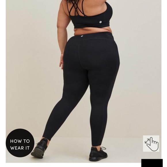 Torrid 2X Full Length Active Legging with Side Pockets Performance Core - Picture 9 of 11
